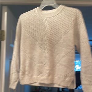 Marine layer creme Textured Sweater